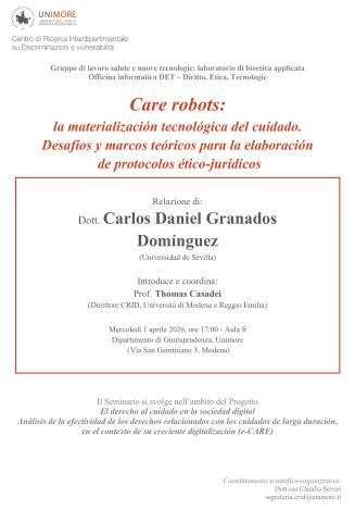 Care robots: la materialización tecnológica del cuidado.
