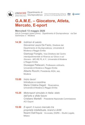 game 13 maggio